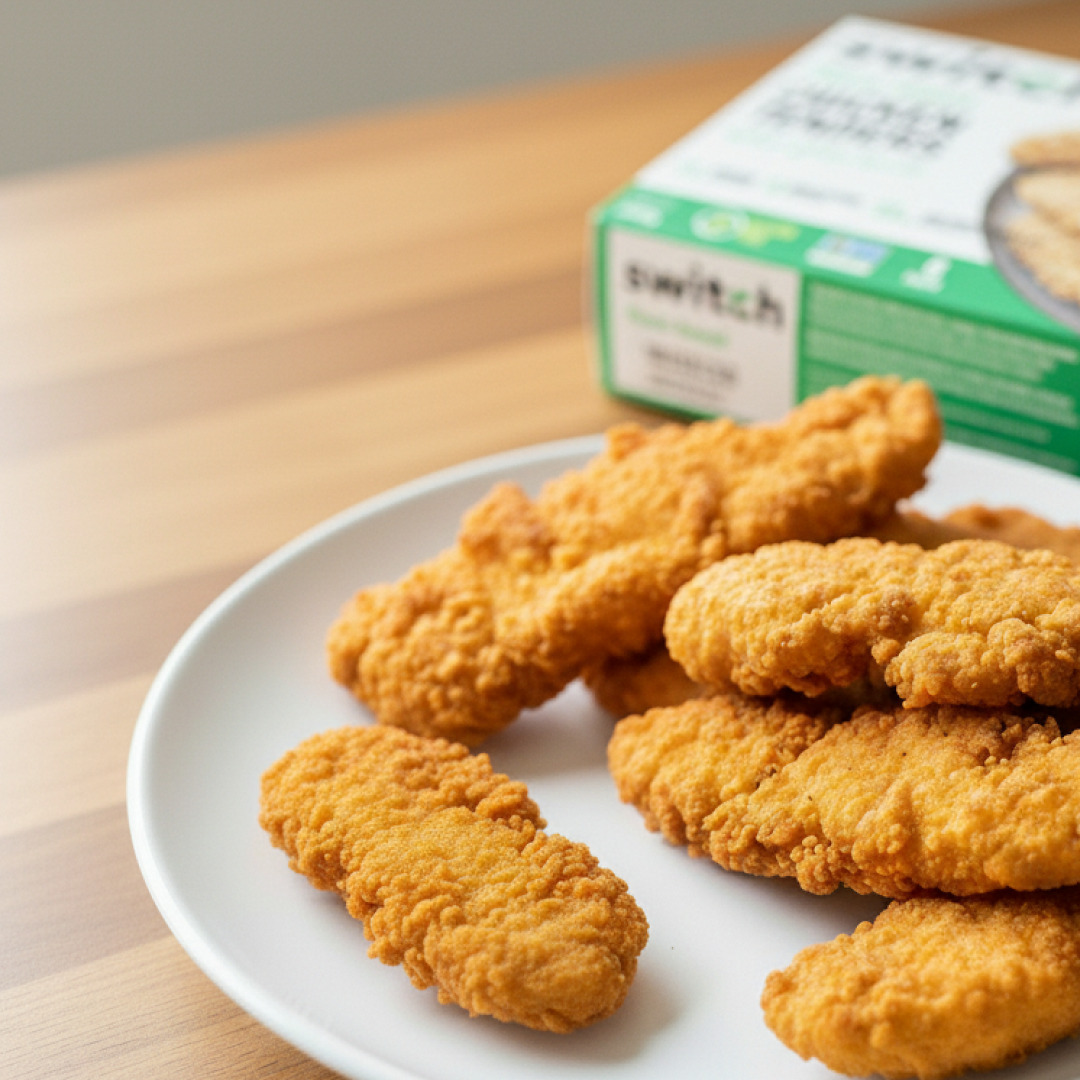 Switch Plant-Based Chicken Tenders 2400g Case (14.4Kg)
