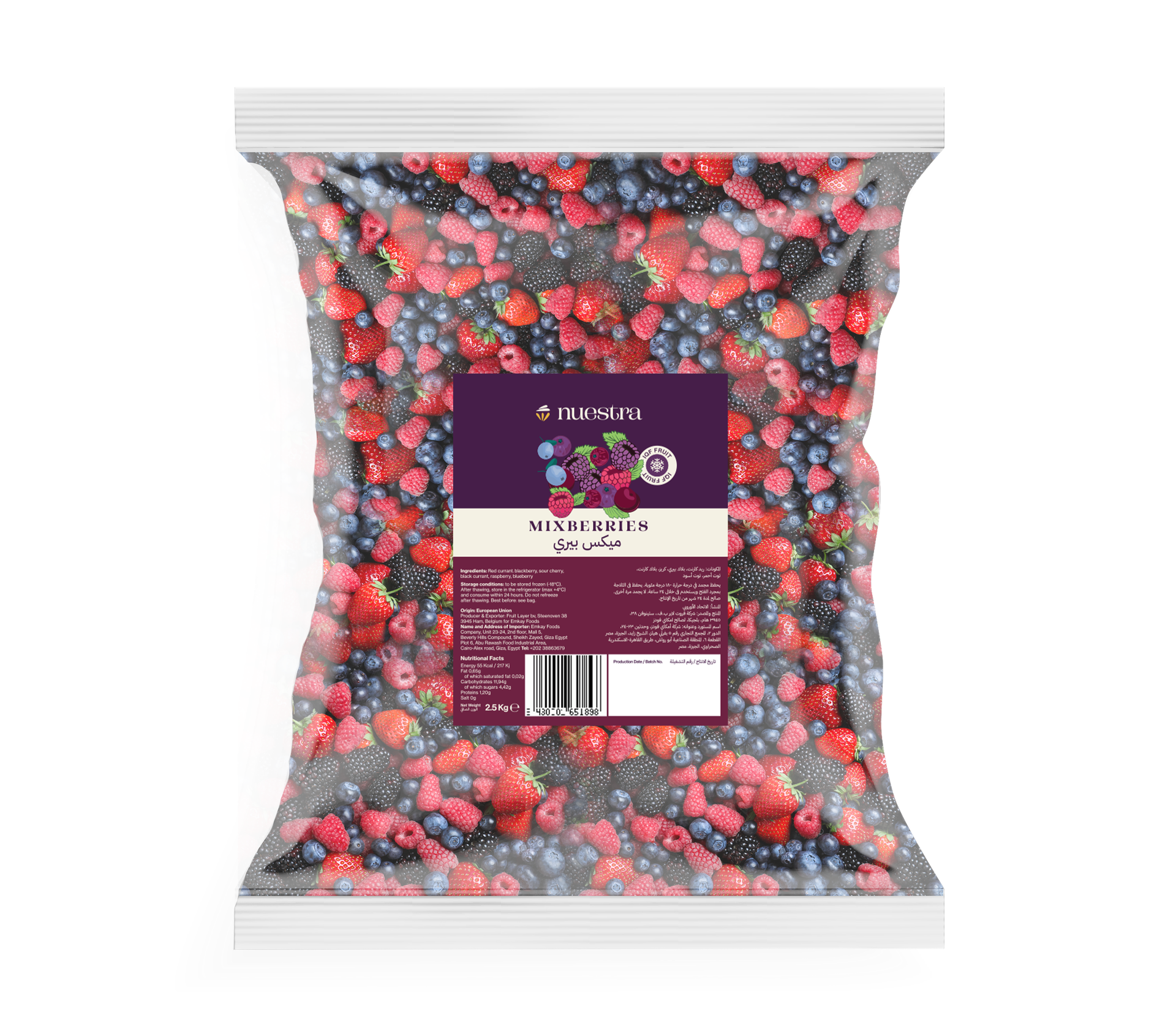 Frozen Berry Mix 6 Fruits | IQF