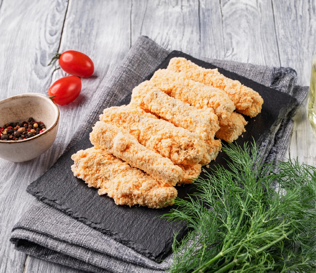 Breaded Chicken Strips - KG