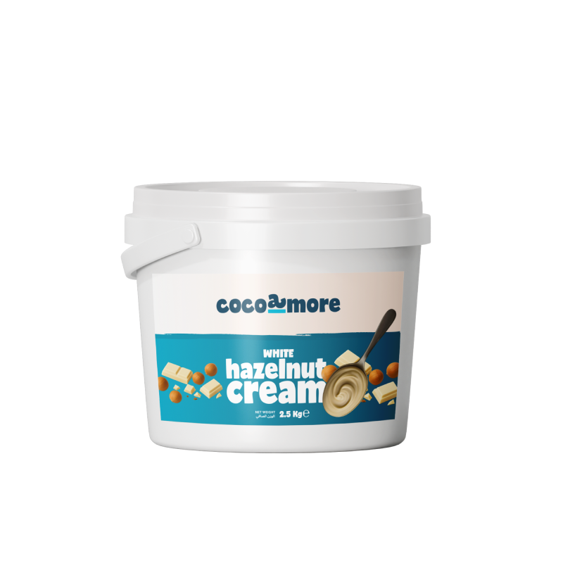 Cocoamore Hazelnut Cream with White Chocolate Spread 2.5 Kilogram