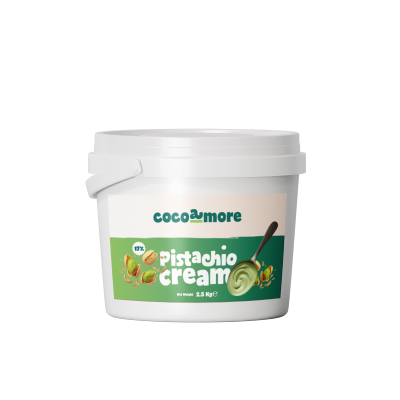Cocoamore Pistachio Cream 28% Spread 2.5 Kilogram